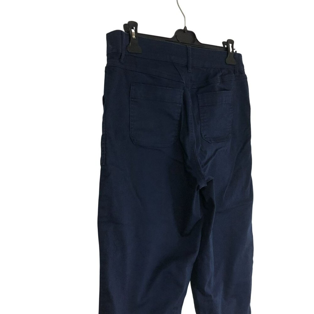 Khakis & Company Capri Pants Womens Navy Blue Size 8 Stretch - Picture 4 of 12